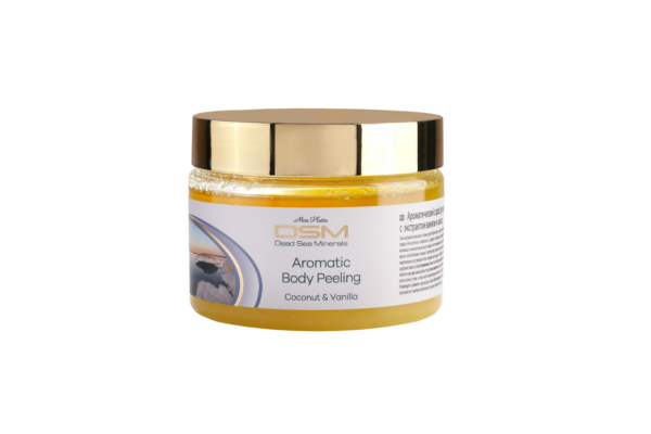 Aromatic Body Peeling scented with ine tropic odor of Coconut and Vanilla
